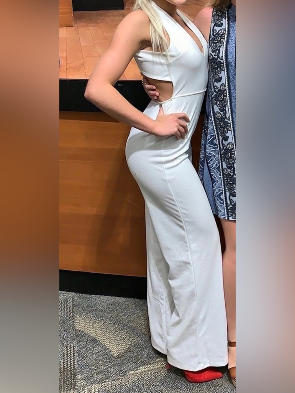 Lulu'Small Wide Leg White Small Like New - Picture 3 of 4